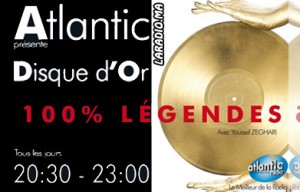 Disque d’or Sur Atlantic Radio