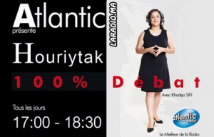 Houriytak sur Atlantic Radio حريتك على أتلنتيك